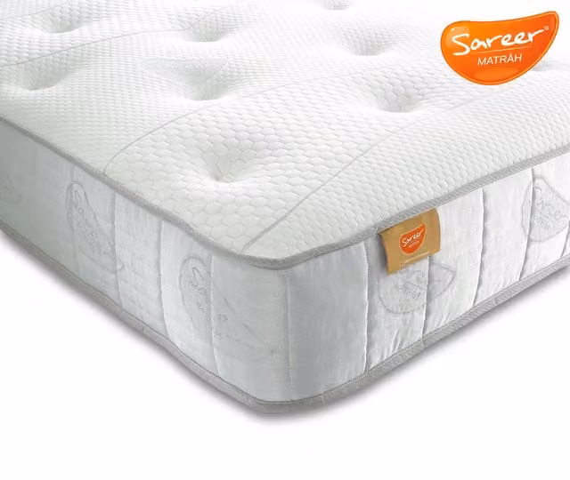 Sareer Hybrid Memory Foam Mattress in White, W/D/H: 180 x 200 x 24 cm