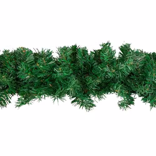 Samuel Alexander 2.7m Plain Green Christmas Garland with 260 Tips – 3