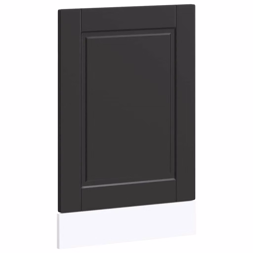 Berkfield Home Porto Black Dishwasher Panel in Engineered Wood, W: 45 cm x H: 67 cm – 2