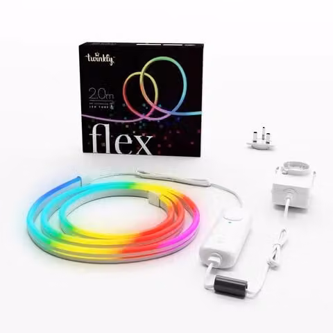 Twinkly Flex Smart App Controlled Multi Coloured LED Neon Light, 2m