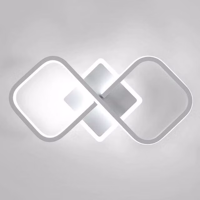 EONLION 36W Modern Square LED Ceiling Light in White with Cool White Illumination