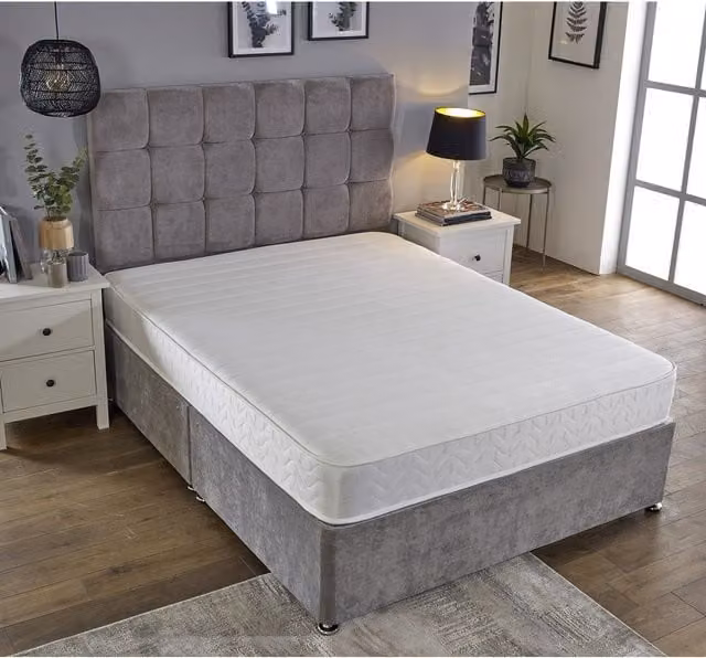 eXtreme Comfort Ltd Budget Memory Sprung Hybrid Mattress in White, Single, W/D/H: 90 x 200 cm