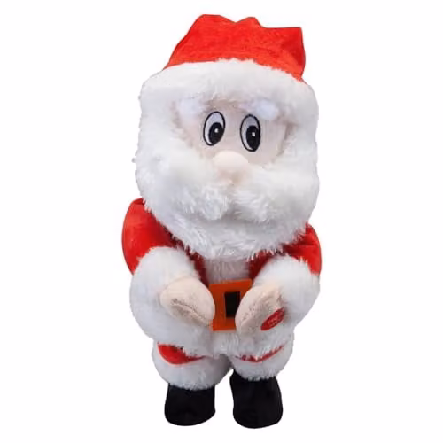 VFM e-Store Dancing Singing Santa Christmas Tabletop Decoration, Red, H 28.2 x W 12.8 x D 11.2 cm – 3