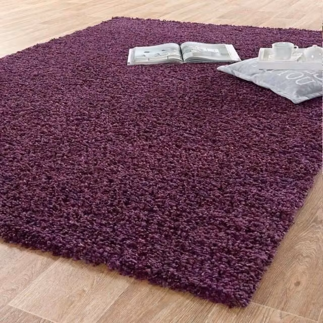 Smart Living Modern Shaggy Rug, Purple, W: 60 cm, L: 220 cm