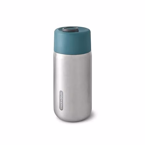 Black + Blum Insulated Stainless Steel Coffee Cup with Lid, Blue, 340ml