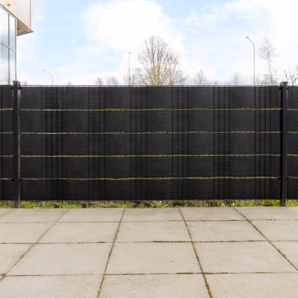 Berkfield Home Decorative Poly Rattan Balcony Screens, Black, 5 Pieces, H: 255 cm x W: 19 cm – 2