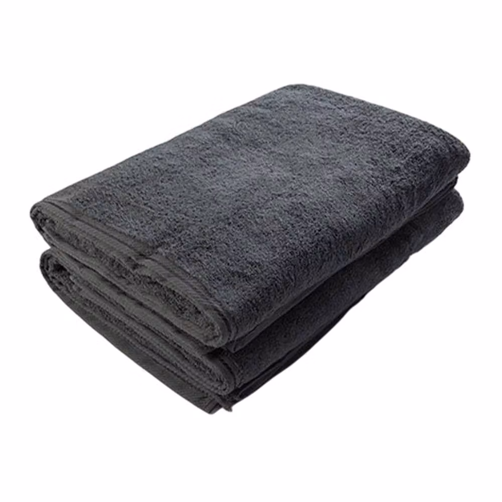 ARTG Fluffy Cotton Terrycloth Bath Towel in Dark Grey – 2