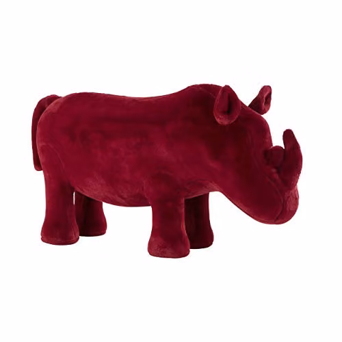 Premier Housewares Maroon Rhino Animal Stool for Children – 2