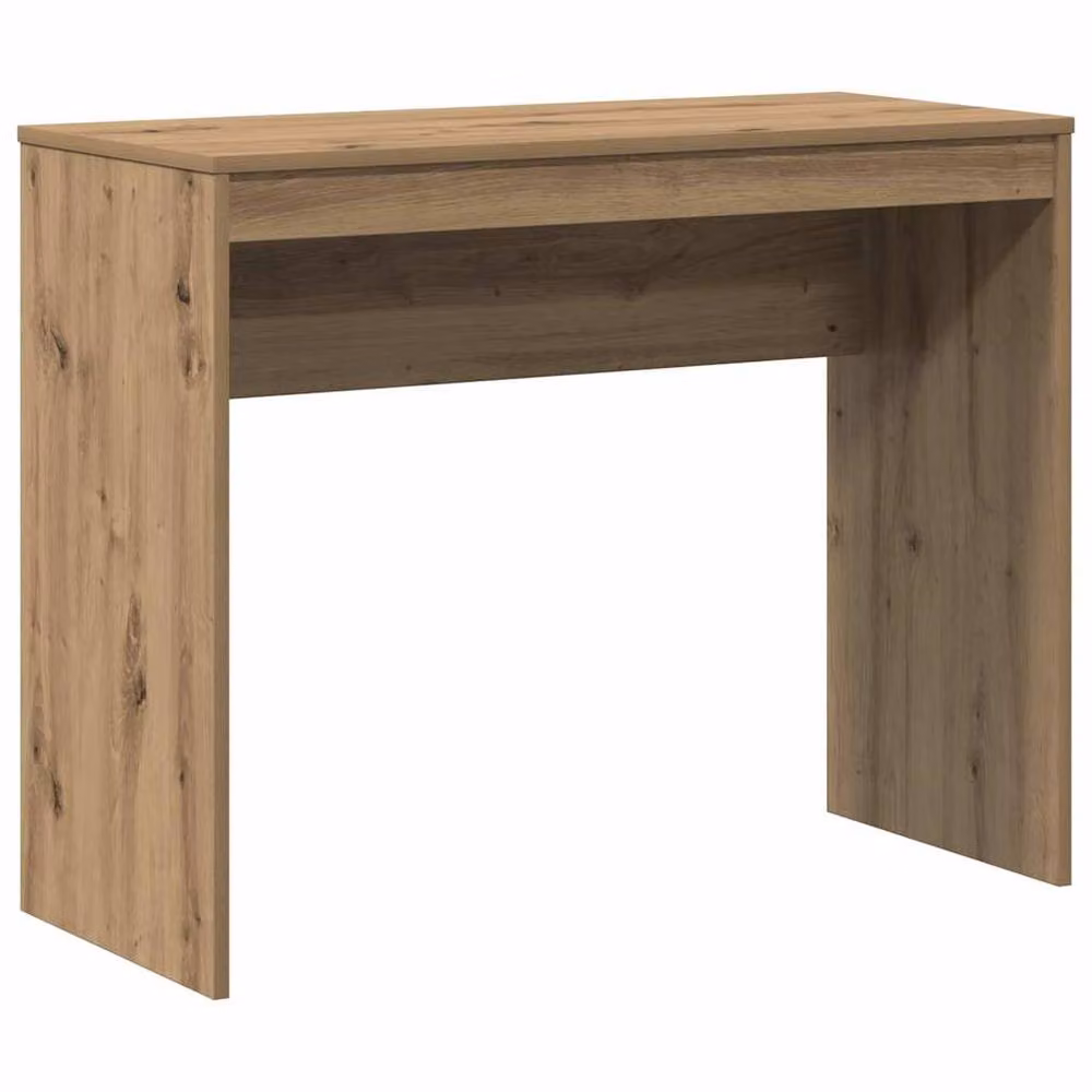 Berkfield Home Modern Artisan Oak Writing Desk in Brown, W/D/H: 90 x 40 x 72 cm – 2