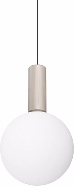 Netlighting Odeon Slim Cylinder Pendant Ceiling Light in White with 1x LED 1250lm 3000K Warm White