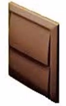 PBSL Group Brown Wall Outlet Grille W: 100 mm, H: 154 mm