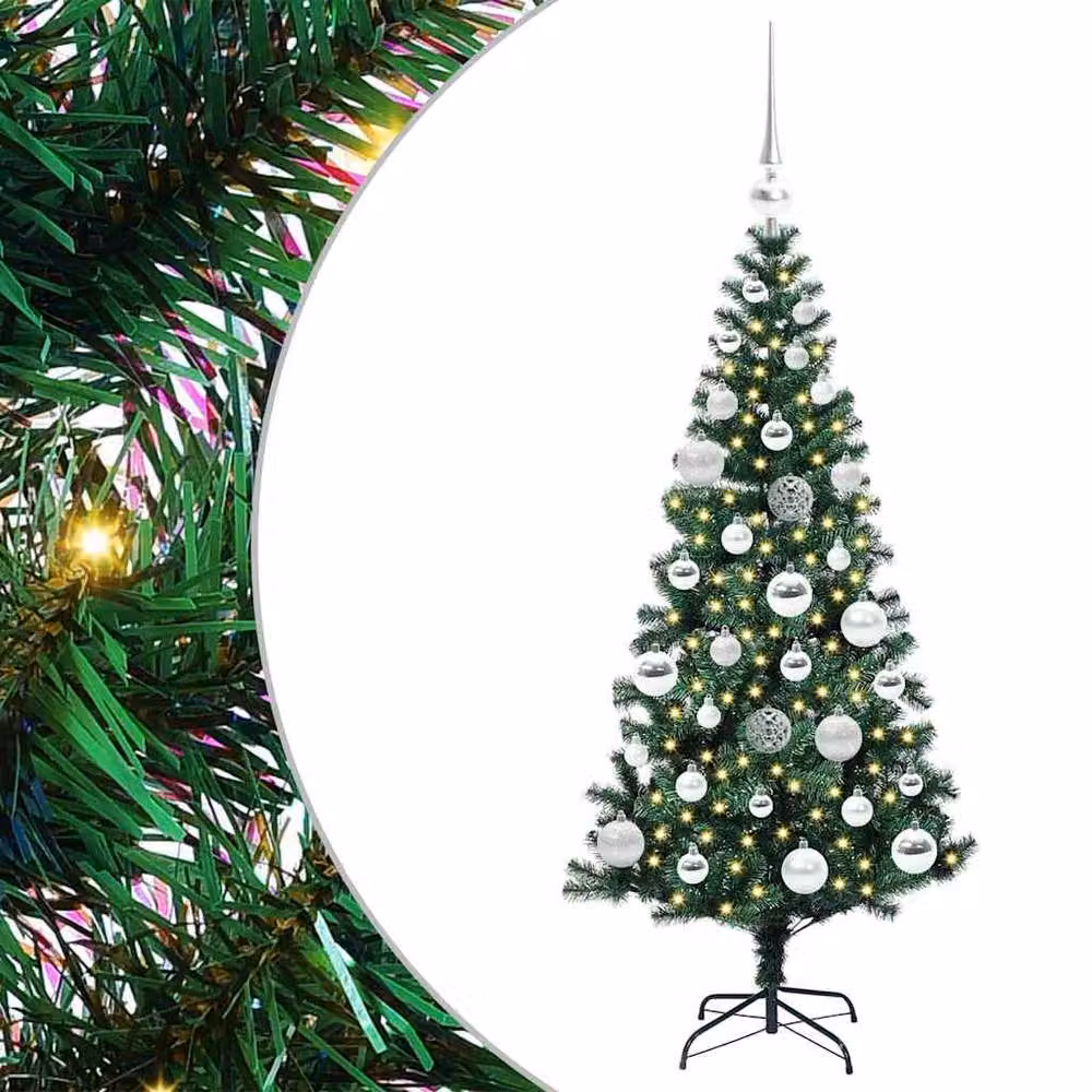 Berkfield Home Elegant Pre-lit Artificial Christmas Tree, Green, Height: 120 cm – 3