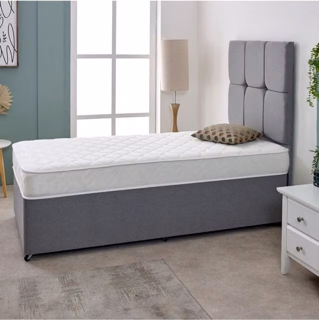 Starlight Beds Stress-Free Hybrid Mattress in White, Single, Depth: 18 cm