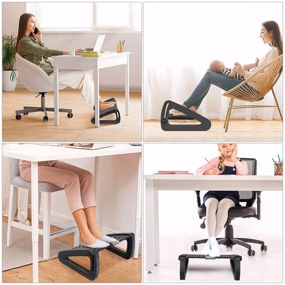 Nordara Adjustable Ergonomic Under Desk Foot Rest in Black – 5