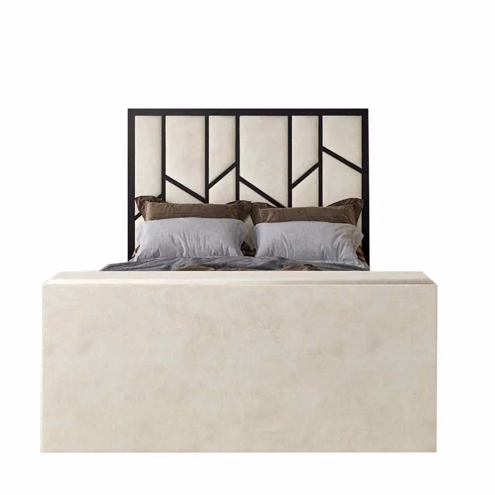 KDMD Aldingbourne Luxe Upholstered Cream Television Bed Frame, King Size – 2
