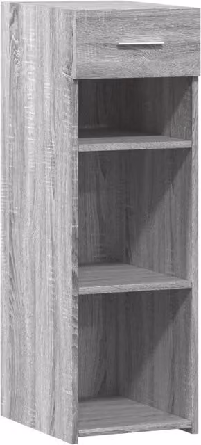 Berkfield Home Grey Sonoma Sideboard in Engineered Wood W/D/H: 30 x 42.5 x 93 cm
