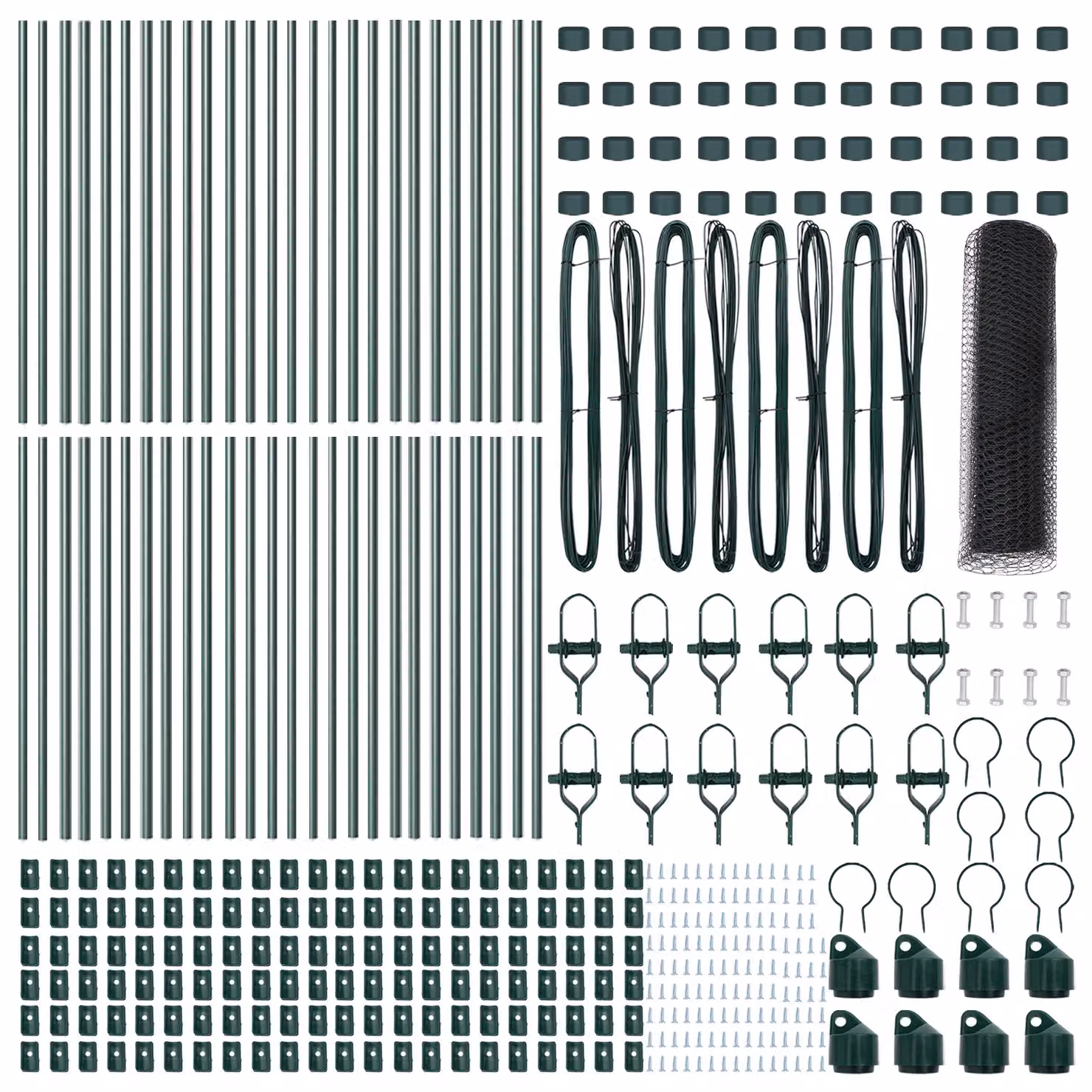 Berkfield Home Grey Steel Hexagon Fence, W: 0.5 m, L: 100 m – 2