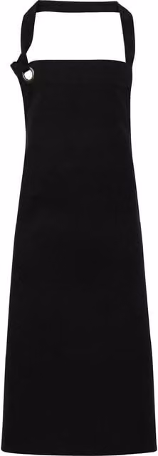 Premier Calibre Heavy Cotton Canvas Bib Apron, Pack of 2, Black
