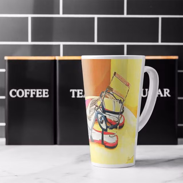 Pionty Yellow Latte Mug