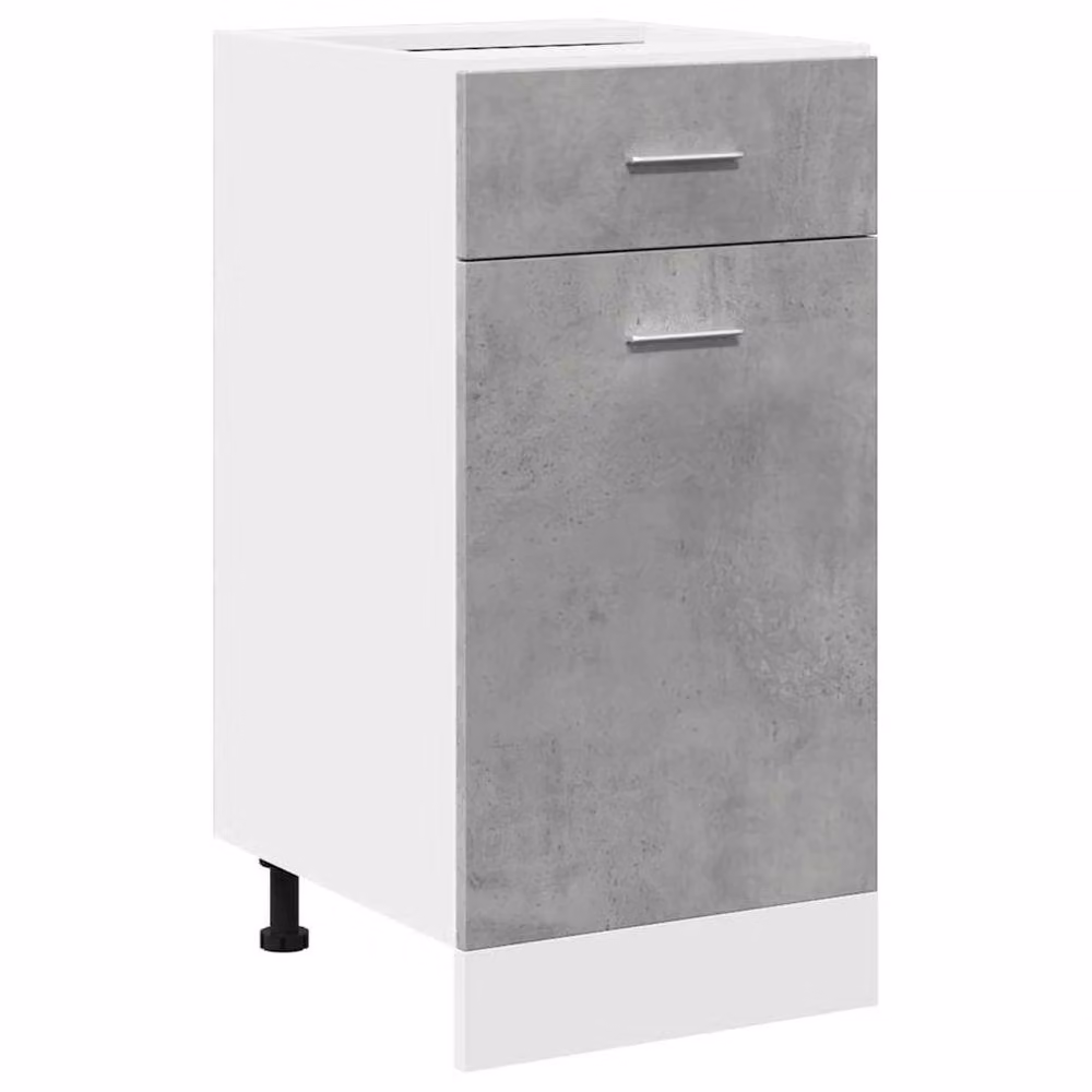 Berkfield Home Lyon Concrete Grey Drawer Bottom Cabinet W/D/H: 40 x 46 x 81.5 cm – 2