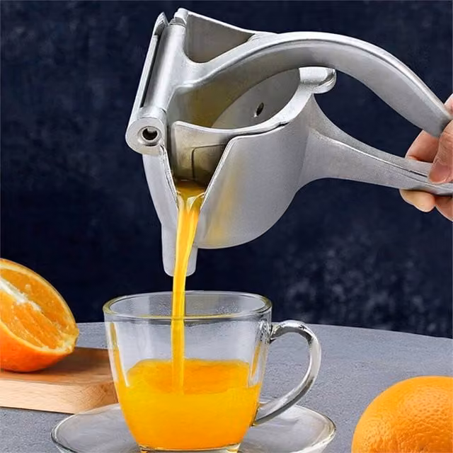 Nordara Silver Cast Aluminium Manual Fruit Juicer and Citrus Press