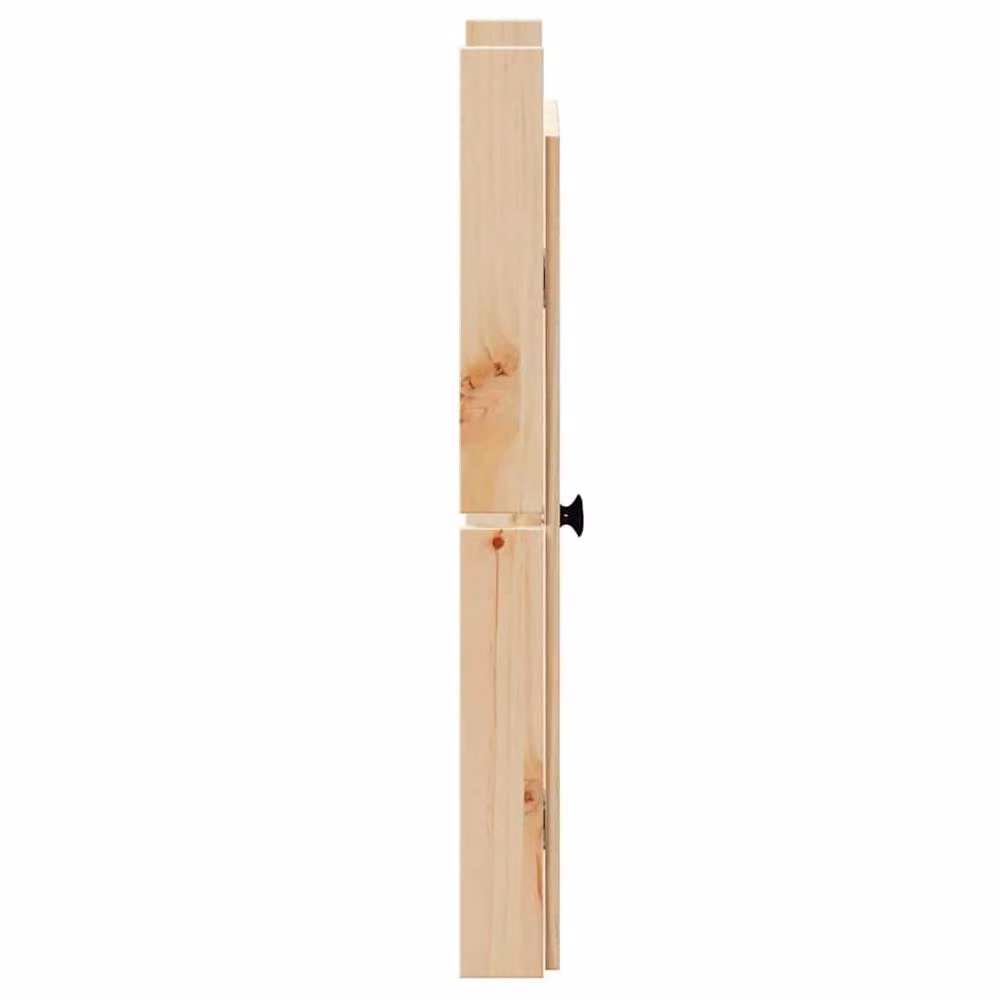 Berkfield Home Outdoor Kitchen Solid Wood Pine Doors in Natural, W: 50 cm, D: 9 cm, H: 82 cm – 3