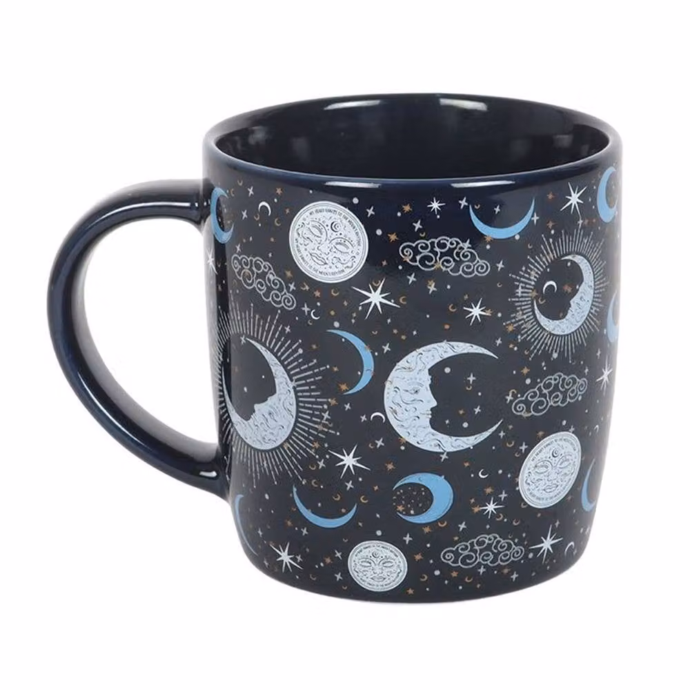 Uniqueful Blue Moon Print Mug in Navy, 550 ml – 3