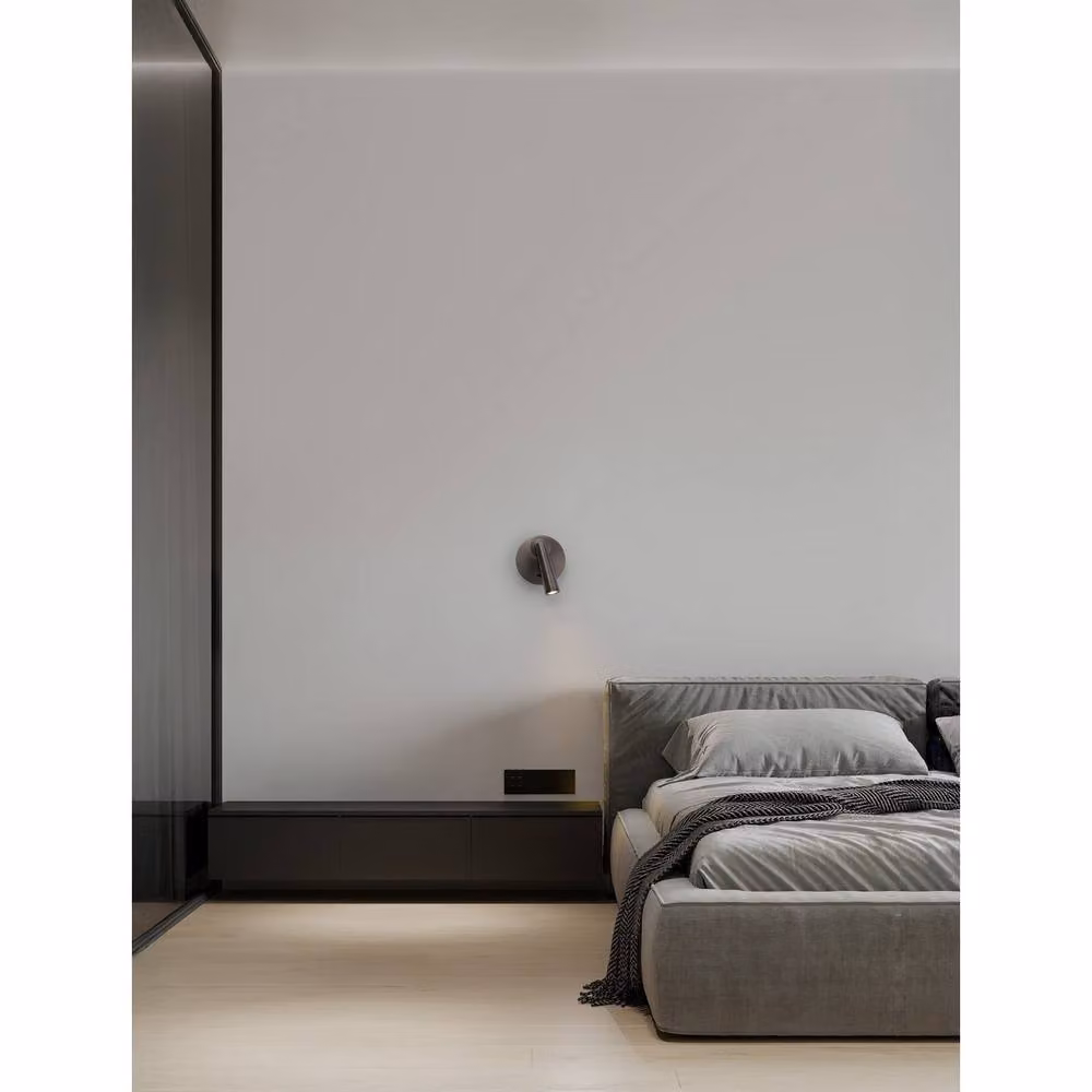 Netlighting Tico LED Reading Wall Light in Black Nickel with Warm White Light – 2