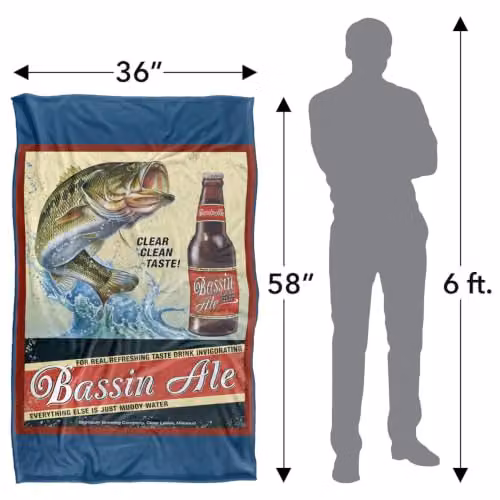 JQ Licensing Bassin Ale Silky Touch Super Soft Fluffy Fleece Throw Blanket, Multicolour, W: 91 cm, D: 147 cm – 3
