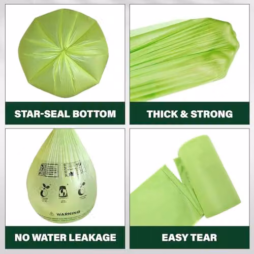 ECONX Green Compostable Wheelie Bin Liners, 220L, 10 Pack – 4
