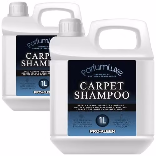 Pro-Kleen Parfum Luxe Carpet Shampoo, Bergamot and Pepper Fragrance, 2 x 1 l