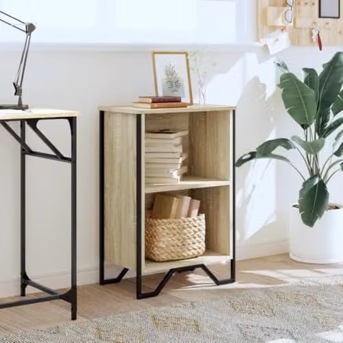 vidaXL Modern Bookcase in Brown, W/D/H: 50 x 31 x 74.5 cm – 2