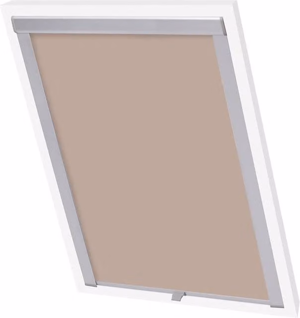 Berkfield Home Beige Blackout Thermal Insulating Roller Blind – 1