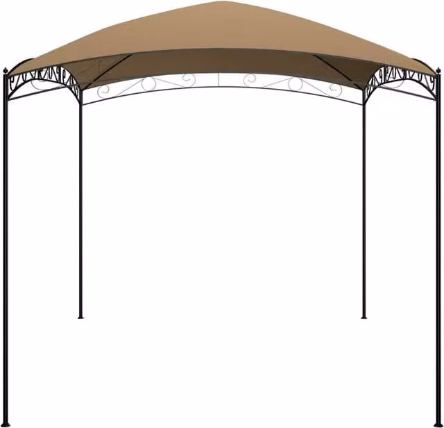 Berkfield Home Gazebo in Beige, W: 400 cm, D: 300 cm, H: 265 cm