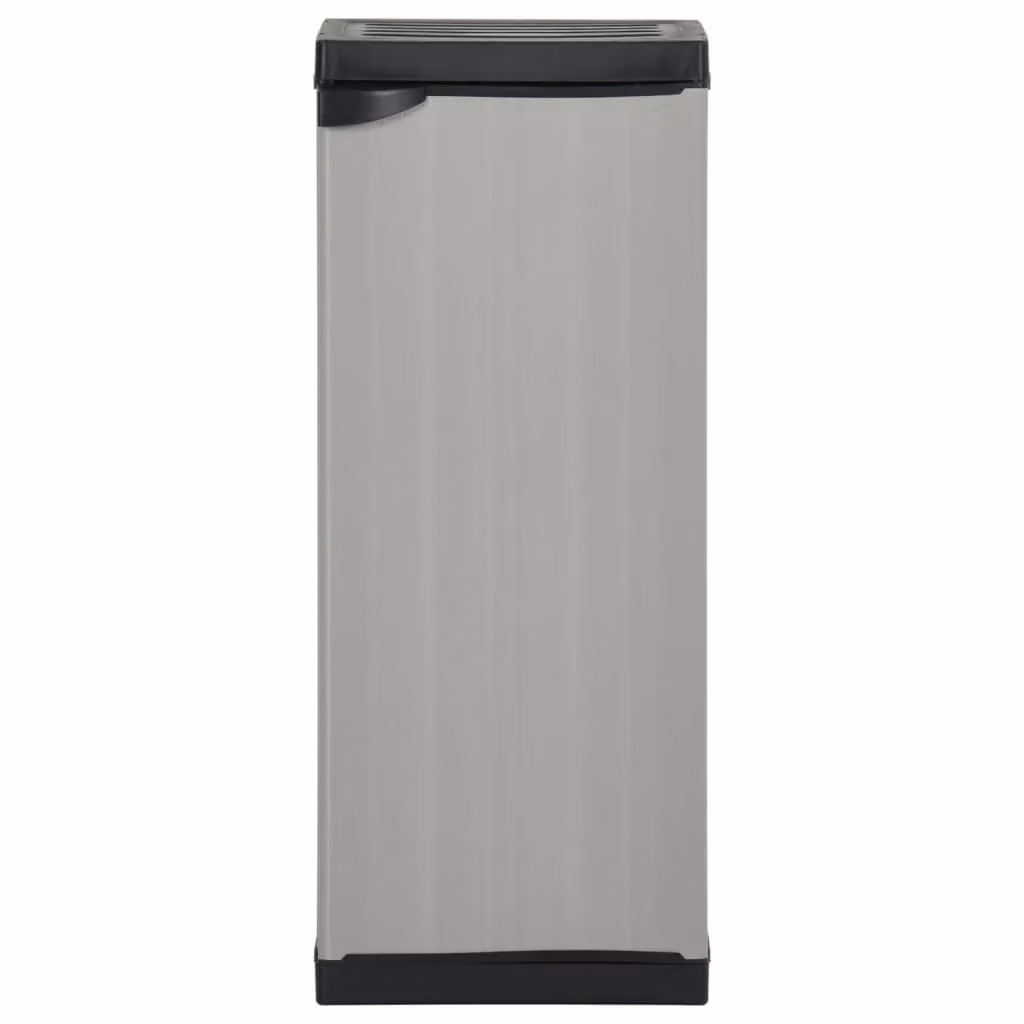 Berkfield Home Garden Storage Cabinet in Grey and Black with 1 Internal Shelf, W/D/H: 35 x 40 x 85 cm – 2