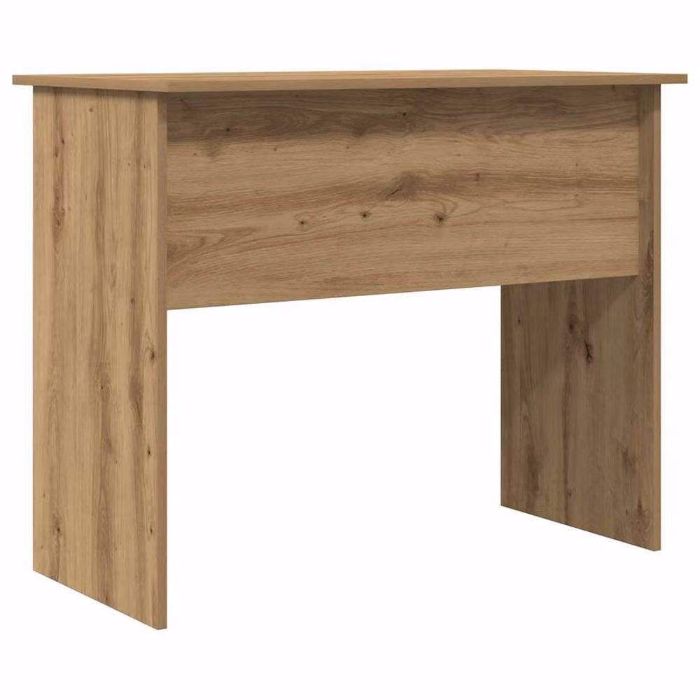 Berkfield Home Elegant Artisan Oak Writing Desk in Brown, W/D/H: 90 x 50 x 74 cm – 3