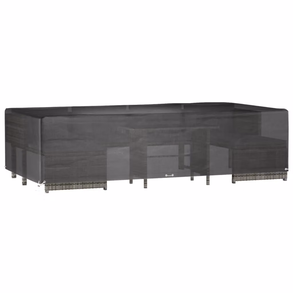 Berkfield Home Rectangular Garden Furniture Cover with 12 Eyelets, Black, W: 315 cm, D: 160 cm, H: 75 cm – 2