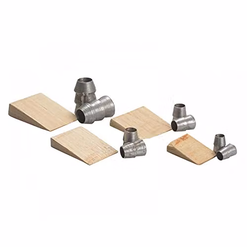 Faithfull Assorted Hammer Wedges, 12 Piece Silver Steel Set