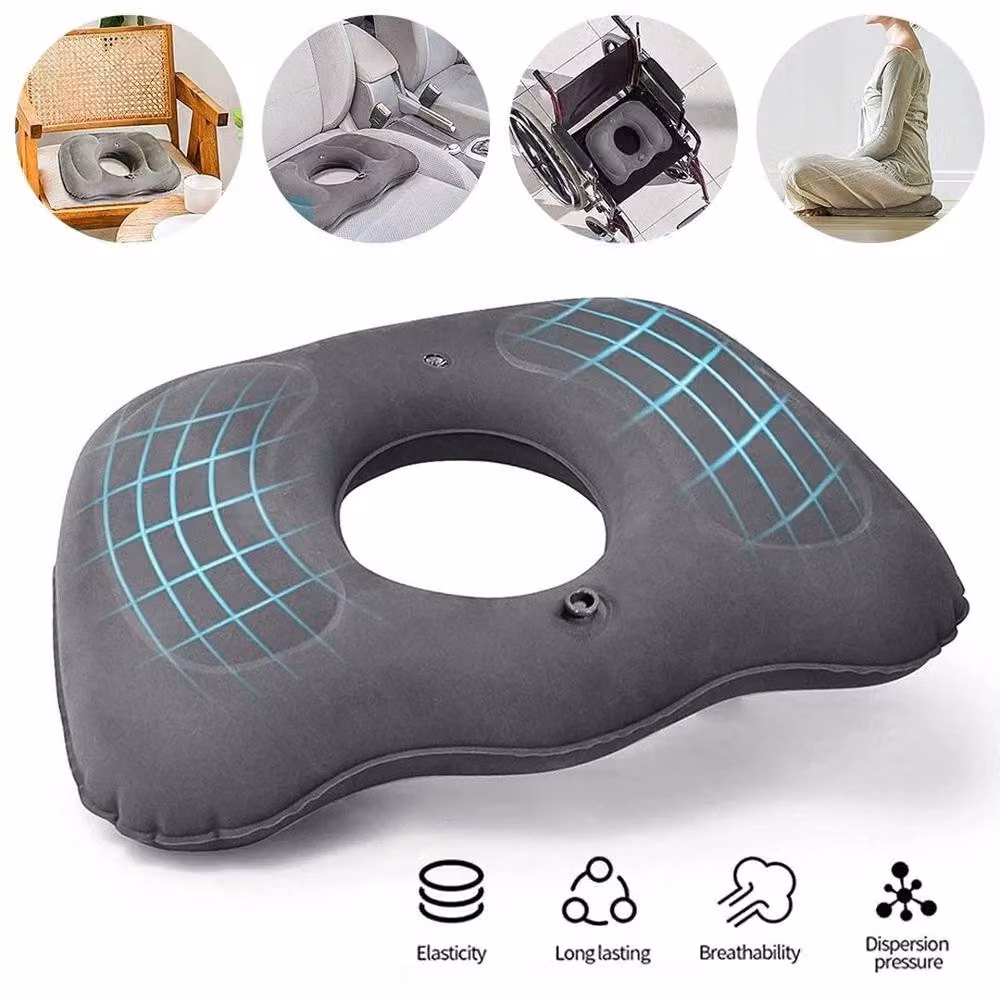 Kelvenix Inflatable Grey Contoured Seat Cushion for Adults, W: 100 cm, L: 190 cm – 3