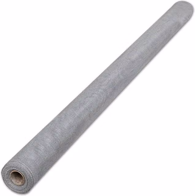 Berkfield Home Aluminium Mesh Screen, Silver, W: 100 cm, L: 500 cm