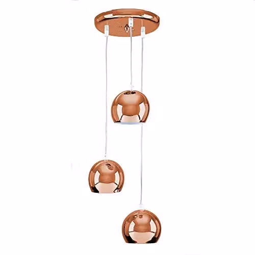 ValueLights Retro Eyeball Copper Pendant Ceiling Light with Up and Down Effect