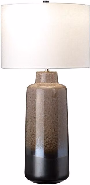 Netlighting Maryland Ceramic Table Lamp with E27 Bulb in White