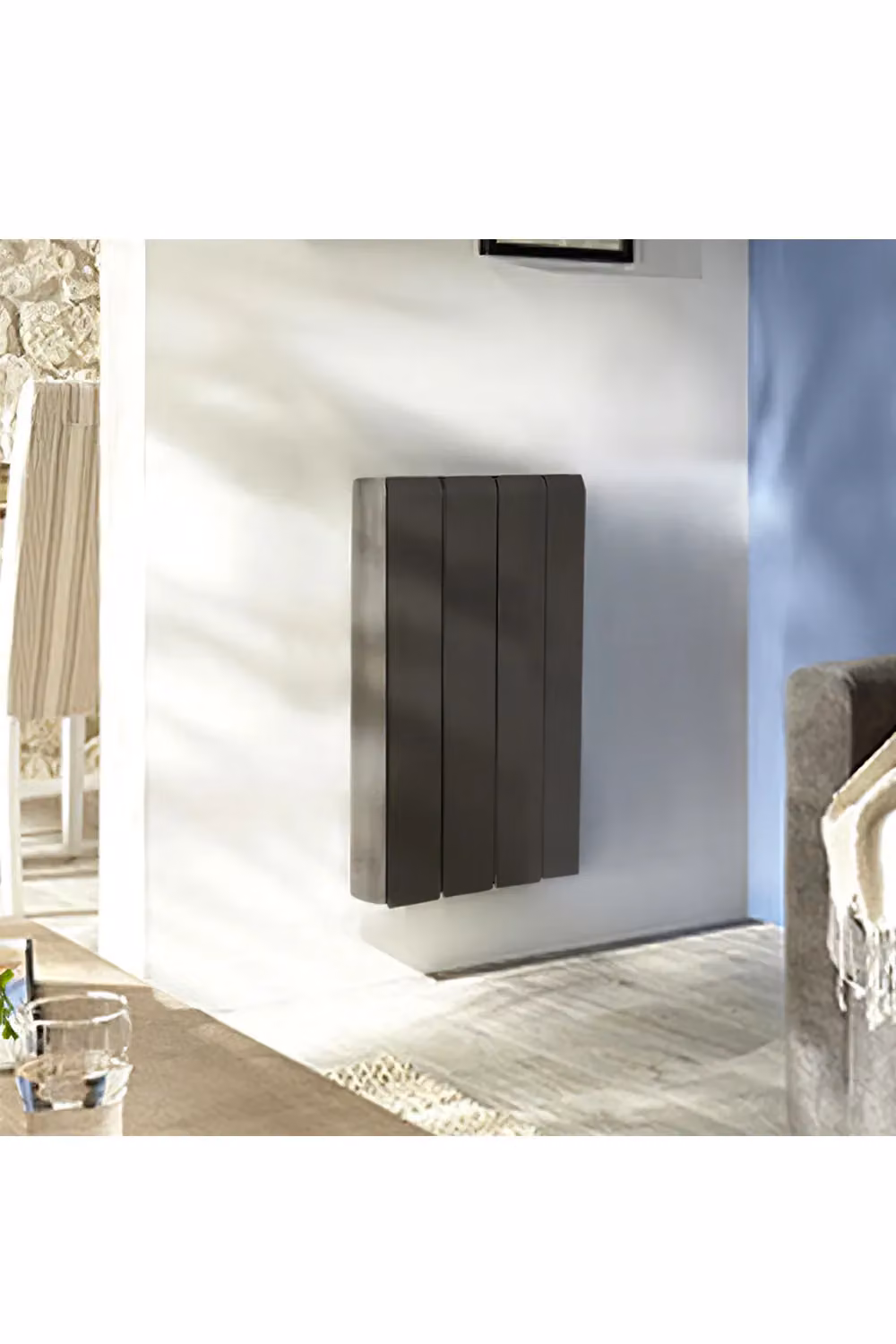 Living and Home 700W Wall Mounted Ceramic Electric Radiator Space Heater with App Control, Black – 3