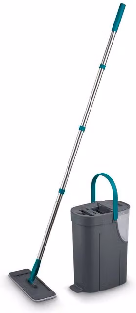 Tower Microfibre Mop with Telescopic Handle in Anthracite or Petrol