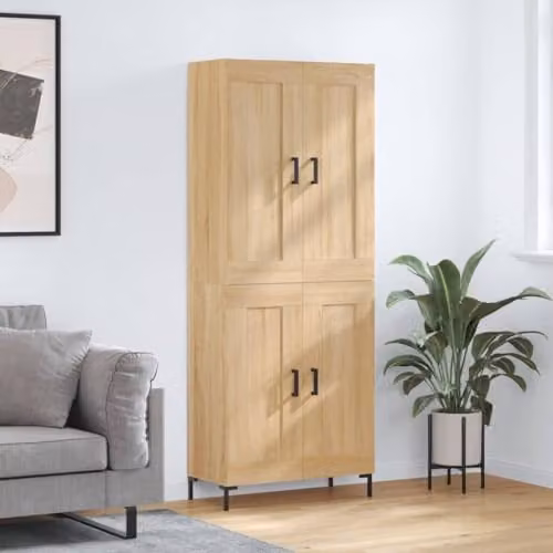 vidaXL Highboard in Sonoma Oak, W/D/H: 69.5 x 34 x 180 cm – 2