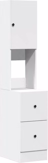 Berkfield Home White Kitchen Cabinet with Internal Drawers and Shelves, W/D/H: 35 x 50 x 180 cm