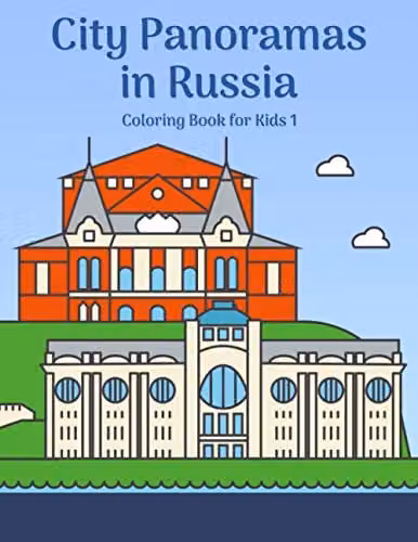 City Panoramas in Russia Coloring Book for Kids 1 by Independently Published, Multicolour