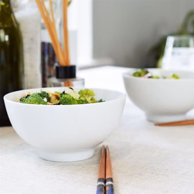 Argon Tableware White Rice Bowls, Set of 36