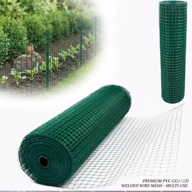 Hygrad Built to Survive PVC Coated Single-Bar Mesh Wire Garden Fencing in Green, H: 0.9 m x L: 30 m
