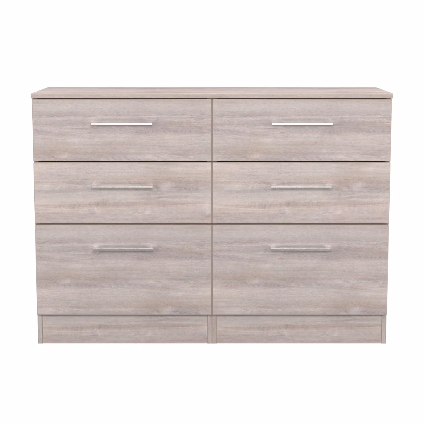 Ready Assembled 2 U Gloucester 6 Drawer Wide Chest in Light Grey – 2